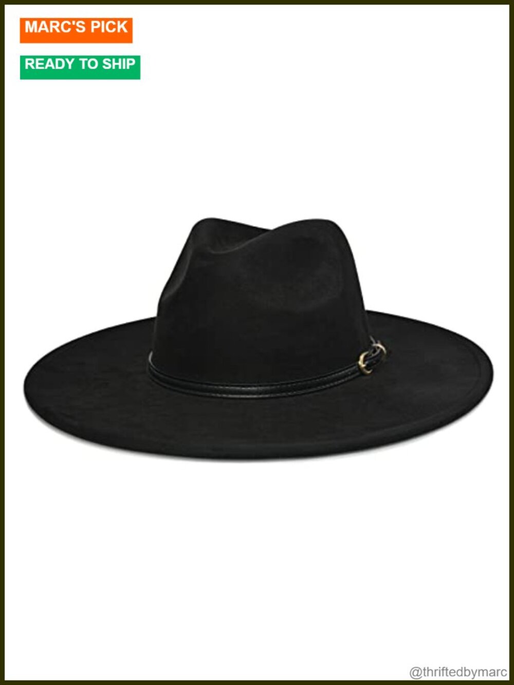 Wide Brim Felt Fedora Hat Women Western Panama Rancher Hat Adjustable